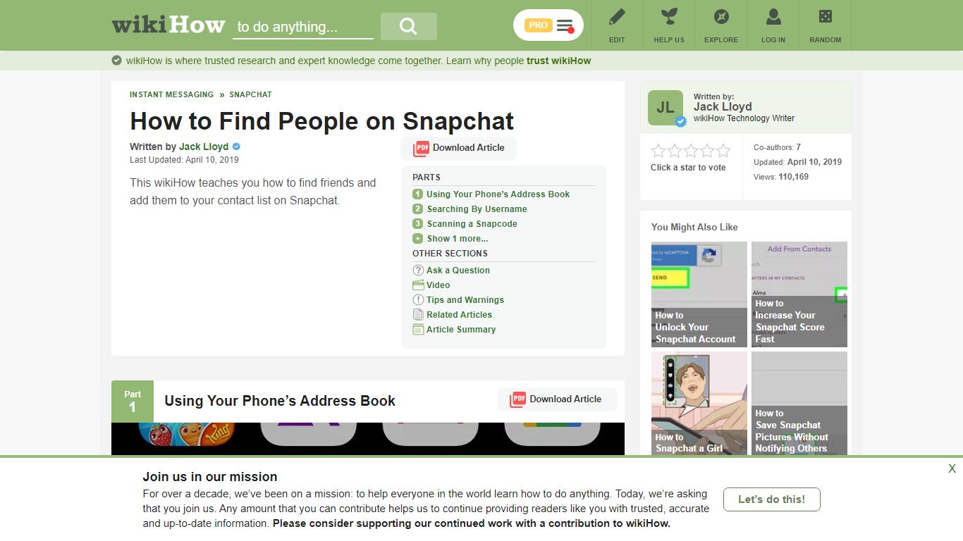 How to Find People on Snapchat (with Pictures) - wikiHow